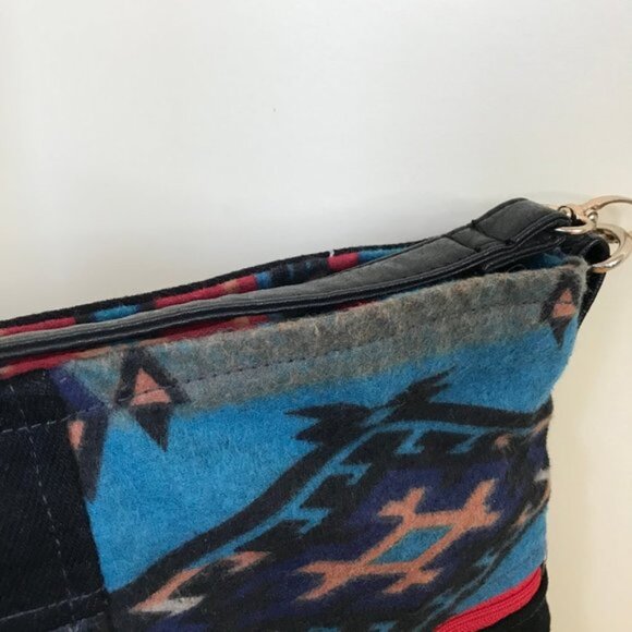 Hand Crafted Southwestern Print Fabric Shoulder Bag Purse Original by Louise - Picture 11 of 11